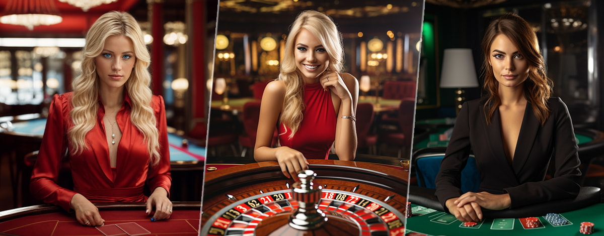 Live Dealers on Baccarat, Roulette and Blackjack Tables