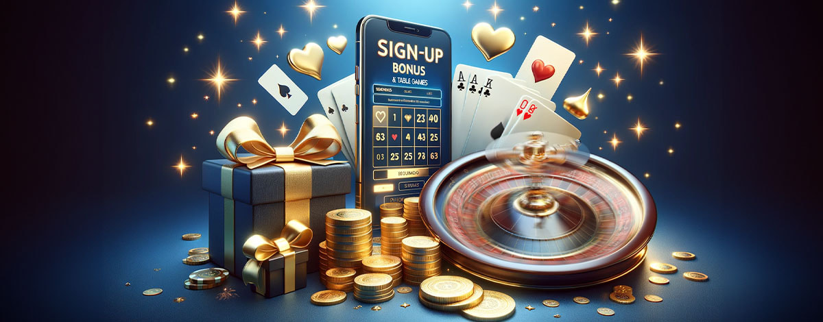 Sig-Up Bonuses for Table Games