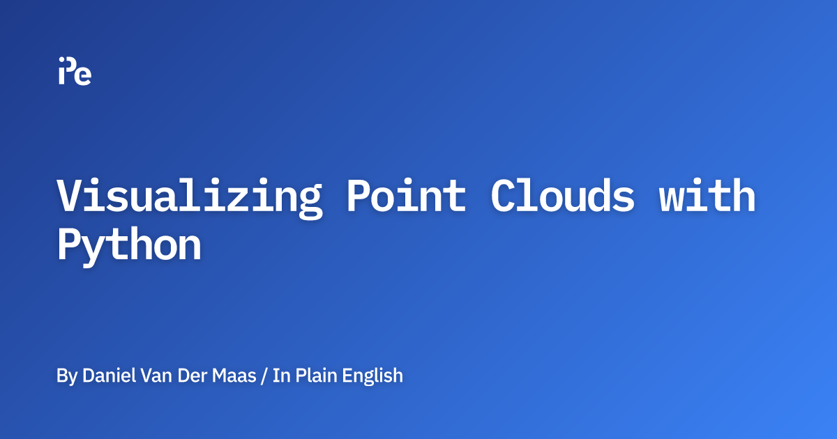 Visualizing Point Clouds with Python