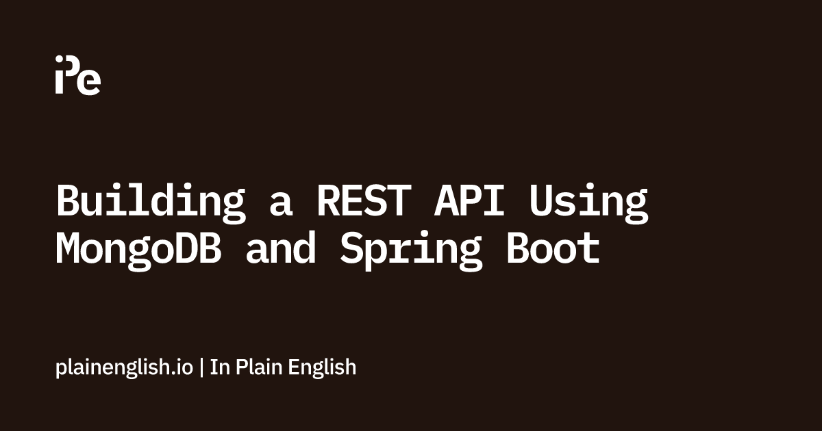 Rest api spring boot on sale mongodb