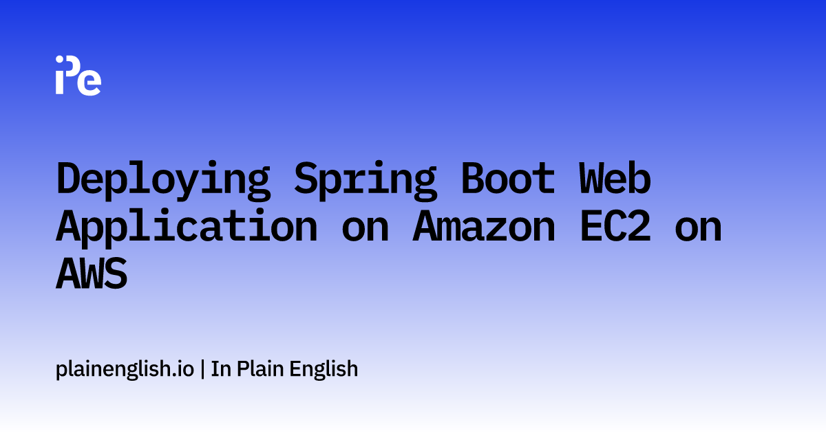 Spring boot aws on sale ec2