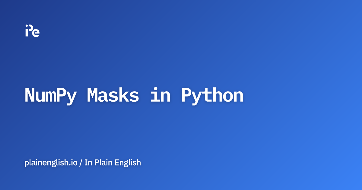 NumPy Masks in Python