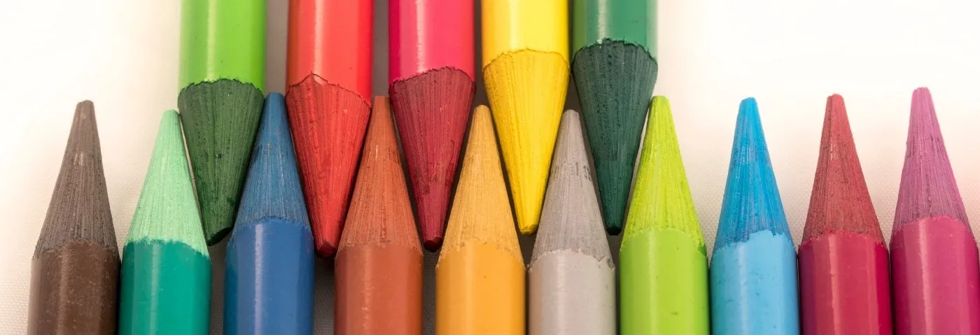 Image of a set of crayons