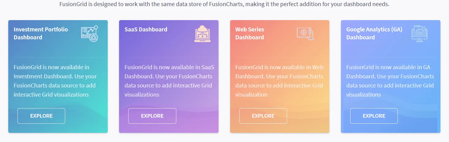 Graphic of different types of Fusion Grid
