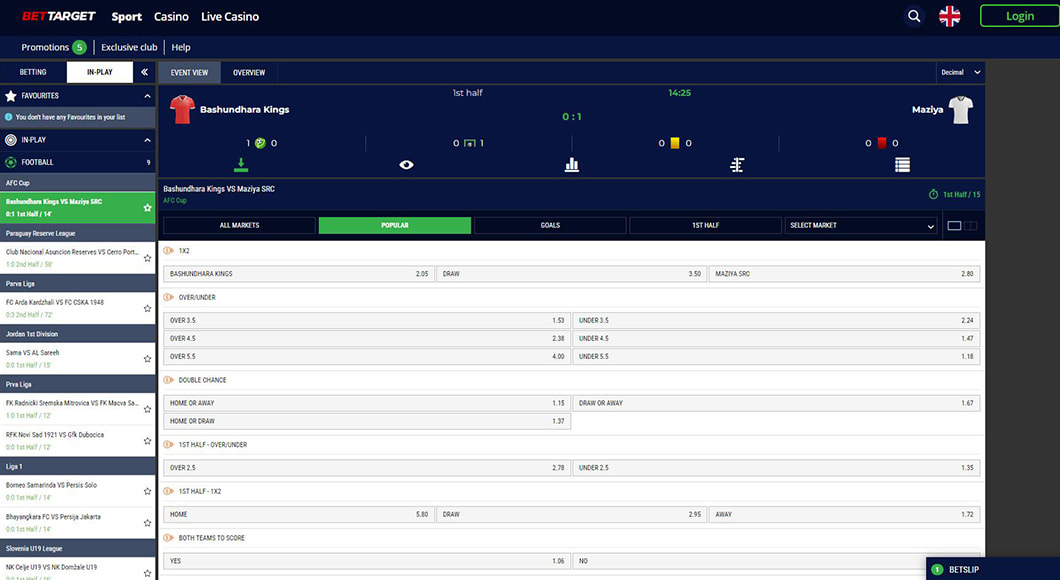 Football Live Betting in Malta