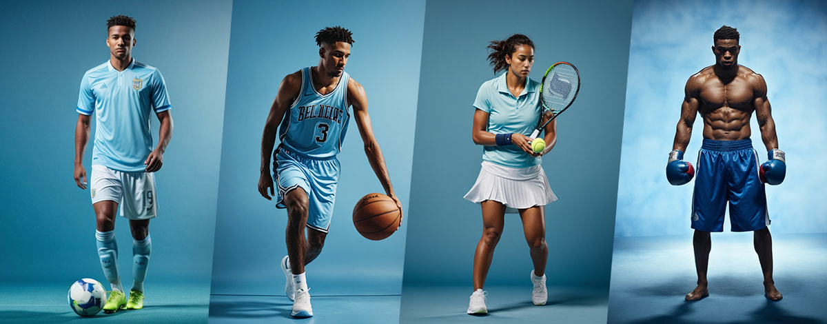 Football, Basketball, Tennis, Boxing