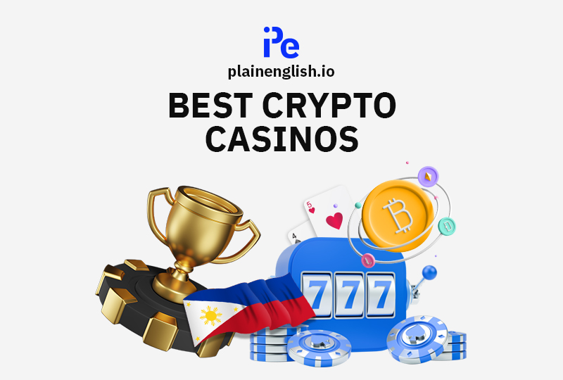 A Slotmachine, a Bitcoin an the phillipine flag.