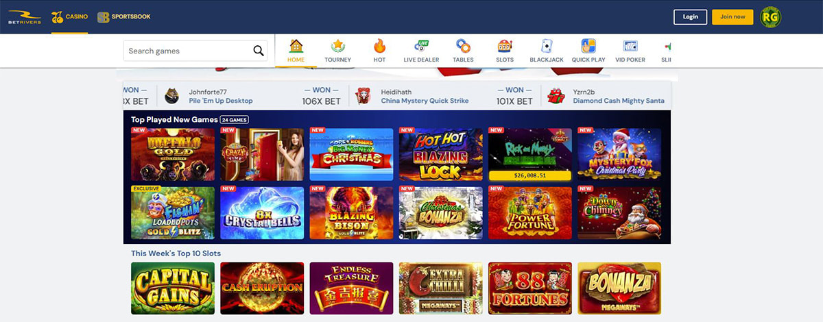 BetRivers Online Casino