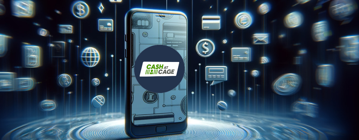 Cash at Cage casino payments on a mobile device