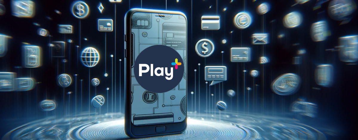 Play+ casino payments on a mobile device